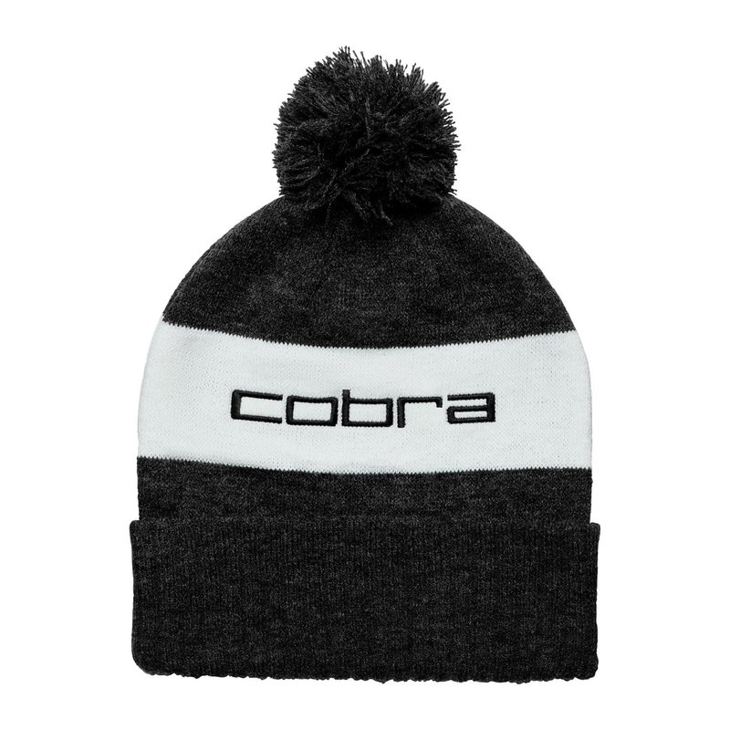 Cobra Pom Beanie czapka zimowa, czarna