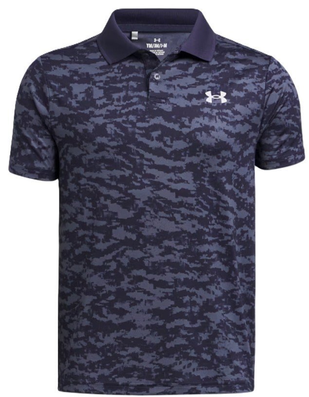Under Armour Matchplay Printed dziecięce polo, midnight navy