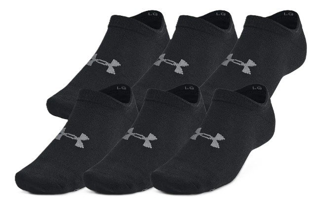 Under Armour Essential No Show Unisex skarpety, 6par, czarne