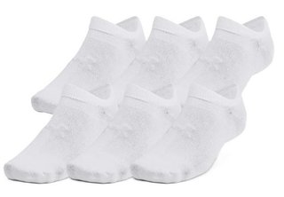 Under Armour Essential No Show unisex skarpety, 6par, białe