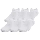 Under Armour Essential No Show unisex skarpety, 6par, białe