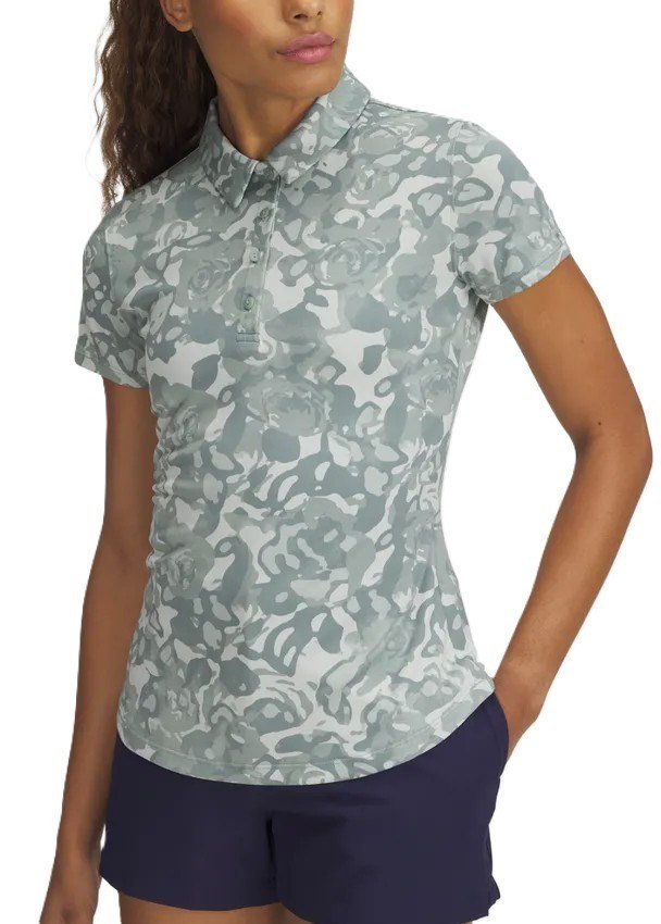 Under Armour Playoff 3.0 Printed damskie polo, silica green