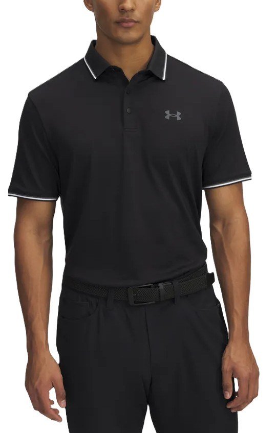 Under Armour Playoff 3.0 Rib męskie polo, czarne