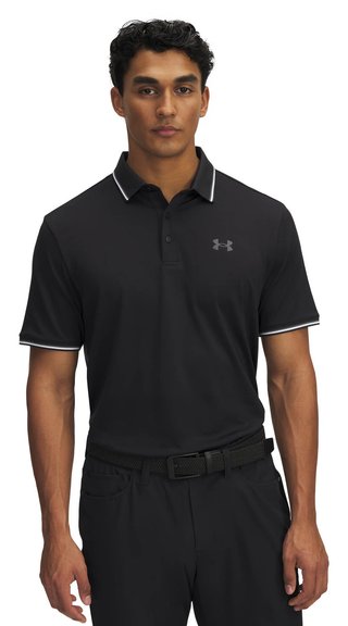 Under Armour Playoff 3.0 Rib męskie polo, czarne