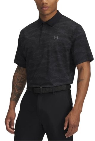 Under Armour Drive Chill Printed męskie polo, czarne