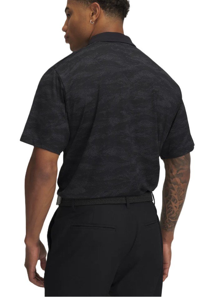 Under Armour Drive Chill Printed męskie polo, czarne