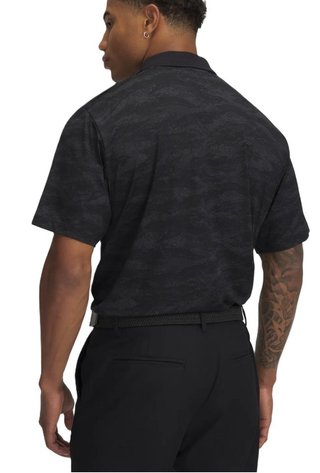 Under Armour Drive Chill Printed męskie polo, czarne