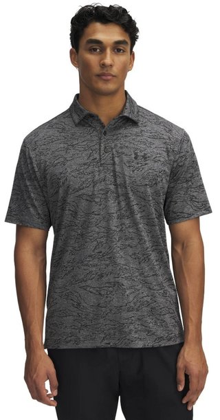 Under Armour Drive Jacquard męskie polo, czarne