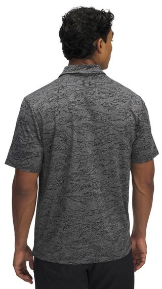 Under Armour Drive Jacquard męskie polo, czarne