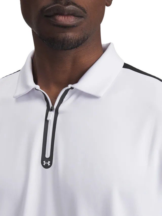 Under Armour Drive Zip męskie polo, białe