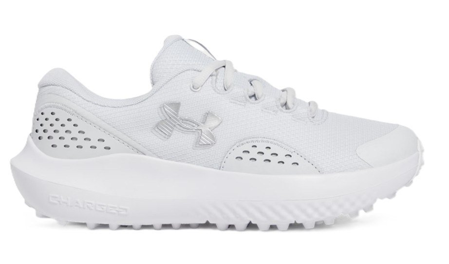 Under Armour Surge Golf damskie buty golfowe, distant gray/white/metallic silver