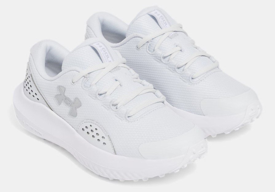 Under Armour Surge Golf damskie buty golfowe, distant gray/white/metallic silver