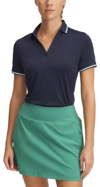 Under Armour Drive SS Rib damskie polo, granatowe