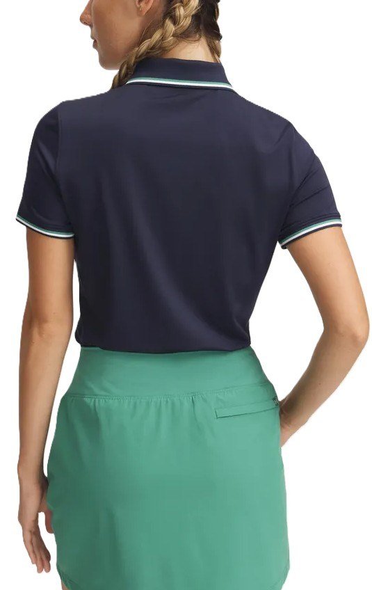 Under Armour Drive SS Rib damskie polo, granatowe