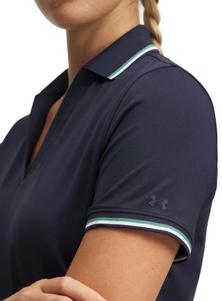 Under Armour Drive SS Rib damskie polo, granatowe