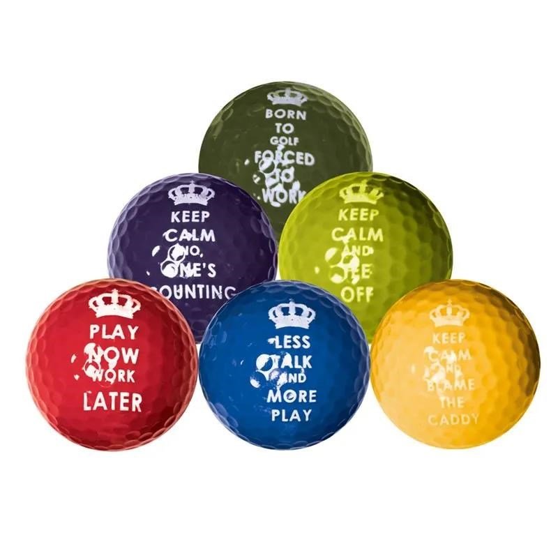 Longridge Keep Calm piłki golfowe, 6szt.