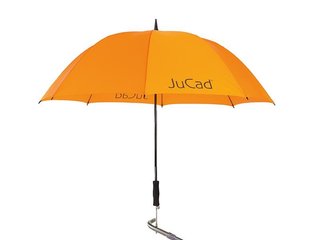 JuCad telescopic parasol golfowy 68" z kołkiem, pomarańczowy