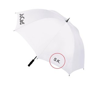JuCad telescopic parasol golfowy 68" z kołkiem, UV silver