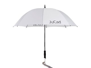 JuCad teleskopowy parasol golfowy 68" z pinezką, biały