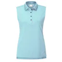 Ping Solene sleeveless damskie polo bez rękawów, niebieskie