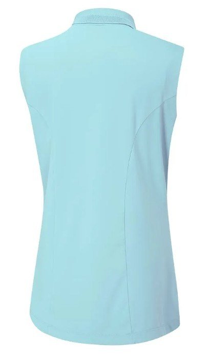 Ping Solene sleeveless damskie polo bez rękawów, niebieskie