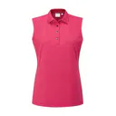 Ping Solene sleeveless damskie polo bez rękawów, różowe