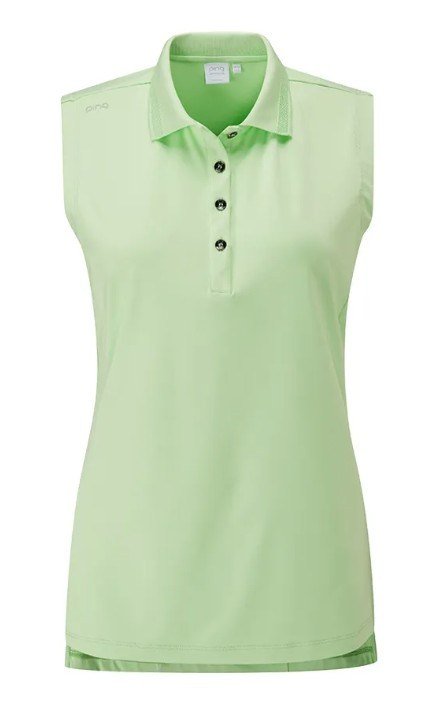 Ping Solene sleeveless damskie polo bez rękawów, mint