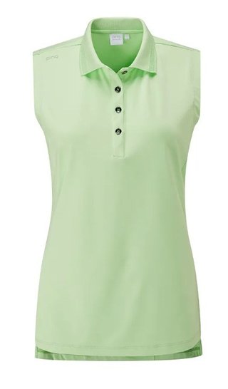 Ping Solene sleeveless damskie polo bez rękawów, mint