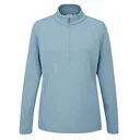 Ping Lyla half zip ribbed damska bluza fleece, niebieska