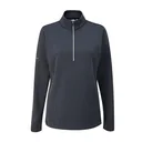 Ping Lyla half zip ribbed damska bluza fleece, granatowa