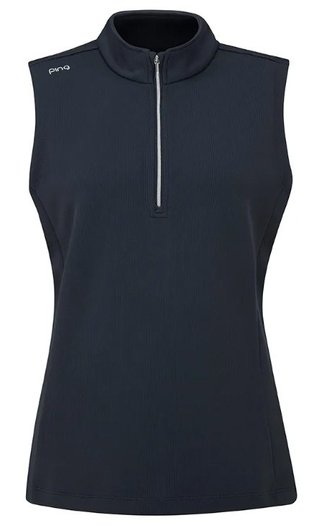 Ping Lyla half zip damska kamizelka, granatowa