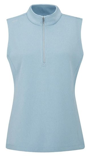 Ping Lyla half zip damska kamizelka, niebieska