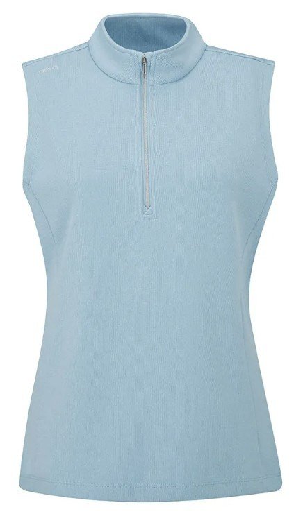 Ping Lyla half zip damska kamizelka, niebieska