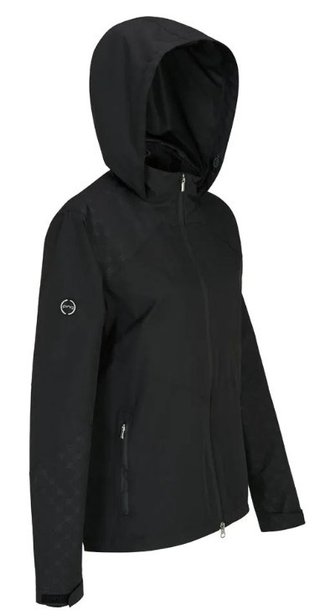 Ping Milli Hooded damska waterproof kurtka, czarna
