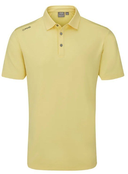 PING Lindum męskie polo, lemon