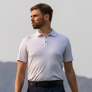 Ping Lindum męskie polo, białe