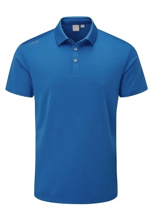 PING Lindum męskie polo, niebieskie
