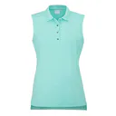 Ping Solene sleeveless damskie polo bez rękawów, aruba blue