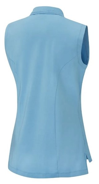 Ping Solene sleeveless damskie polo bez rękawów, laguna