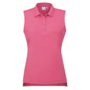 Ping Solene sleeveless damskie polo bez rękawów, różowe