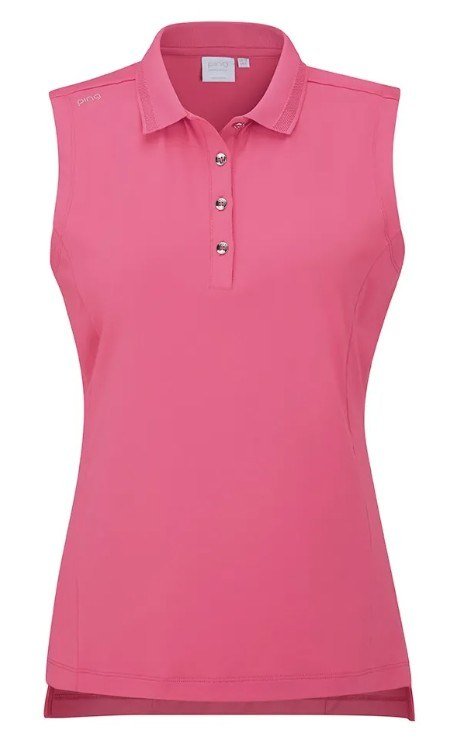 Ping Solene sleeveless damskie polo bez rękawów, różowe