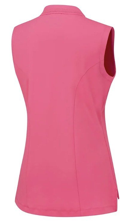 Ping Solene sleeveless damskie polo bez rękawów, różowe