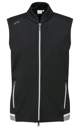 PING Dot Fleece damska kamizelka, czarna