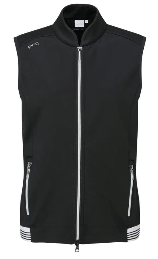 PING Dot Fleece damska kamizelka, czarna