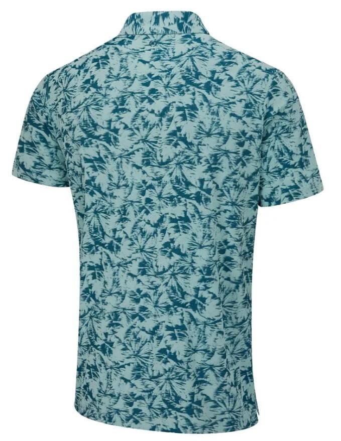 PING Diego męskie polo, misty green multi