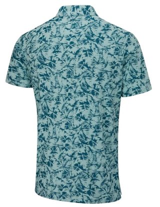 PING Diego męskie polo, misty green multi