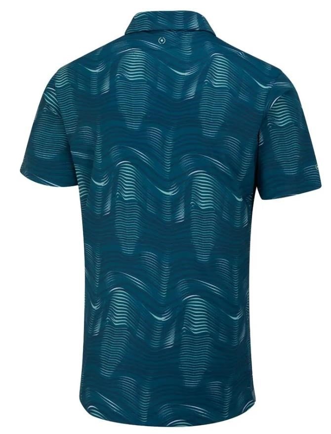 Ping Optic Groove męskie polo, forest multi