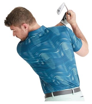 Ping Optic Groove męskie polo, forest multi