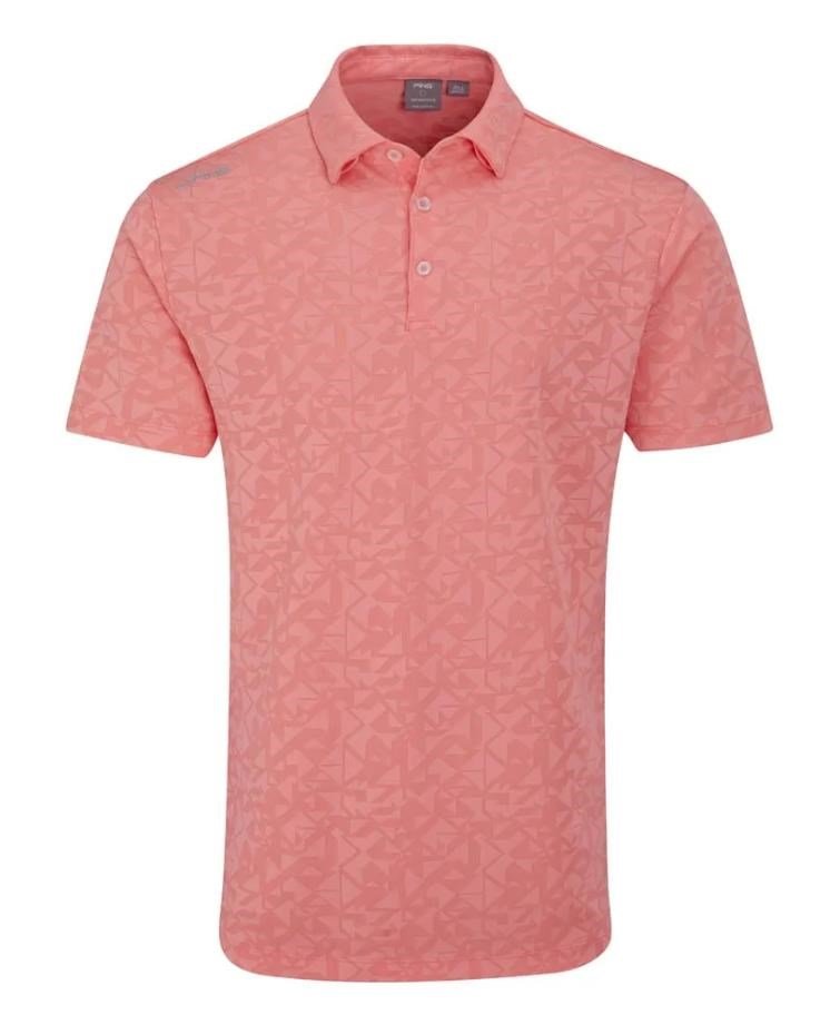 PING Geo Camo męskie polo, desert flower