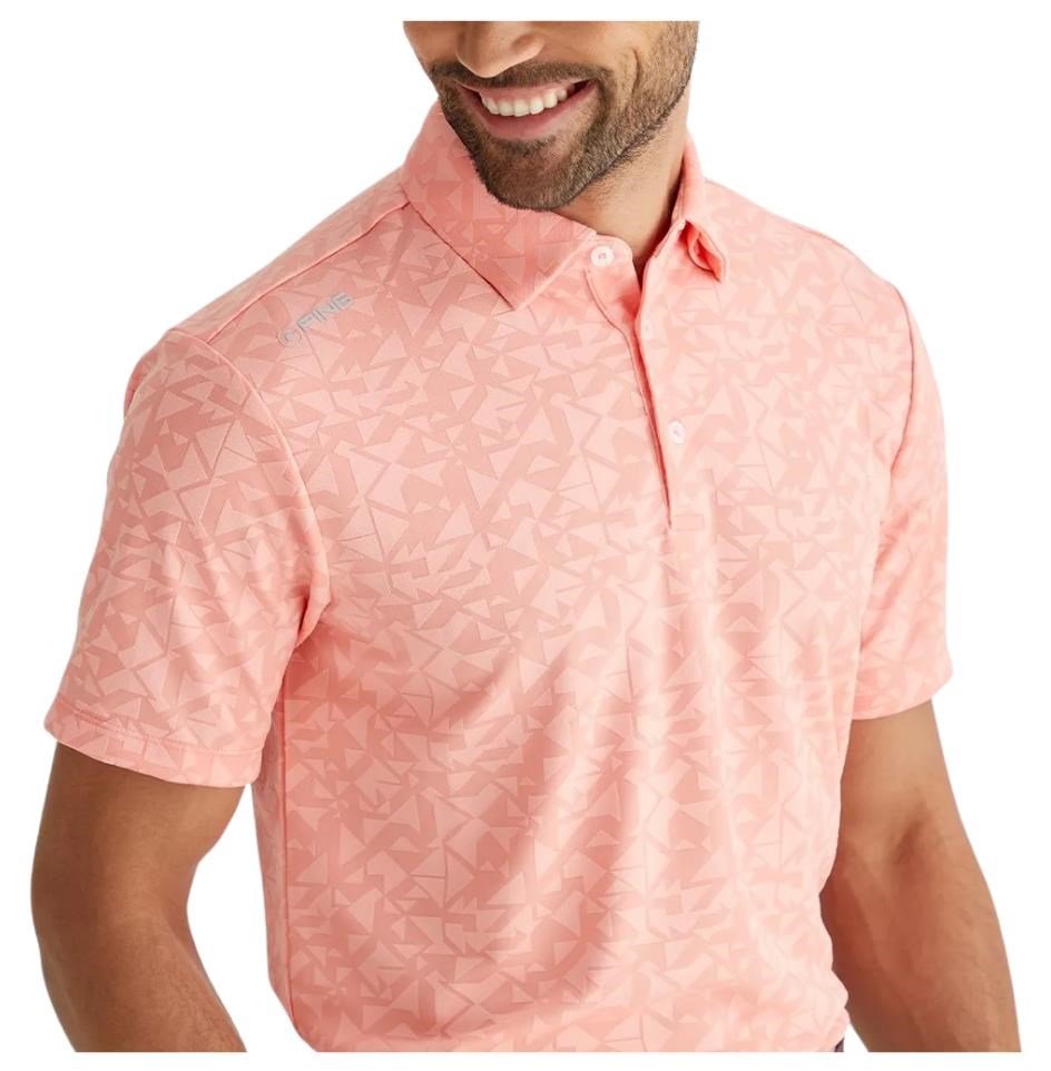 PING Geo Camo męskie polo, desert flower